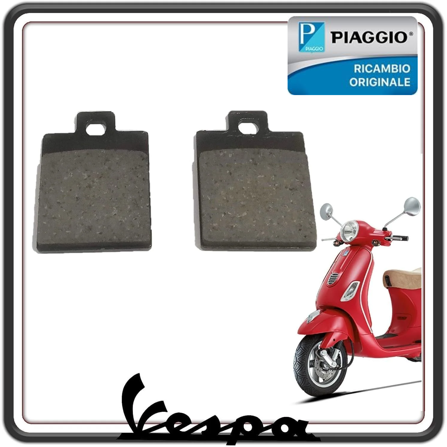 PASTIGLIE PASTICCHE FRENO ANTERIORI PER PIAGGIO VESPA LX 125 - LX 150 - LX 50 2T - LX 50 4T ORIGINALE PIAGGIO 651356