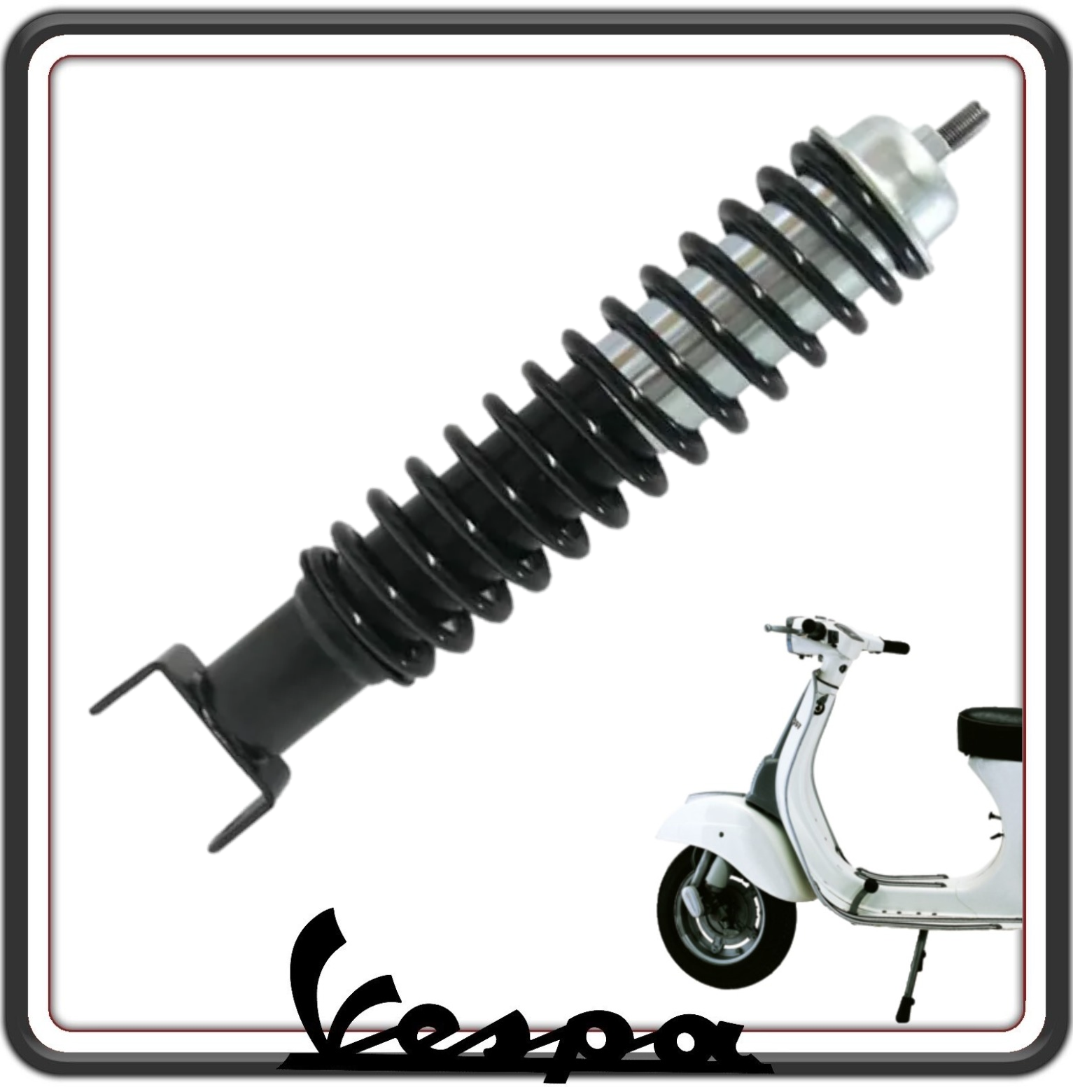 AMMORTIZZATORE POSTERIORE COMPLETO COMPATIBILE PER VESPA 50 SPECIAL - VESPA 50 R-L-N - VESPA 125 ET3 PRIMAVERA