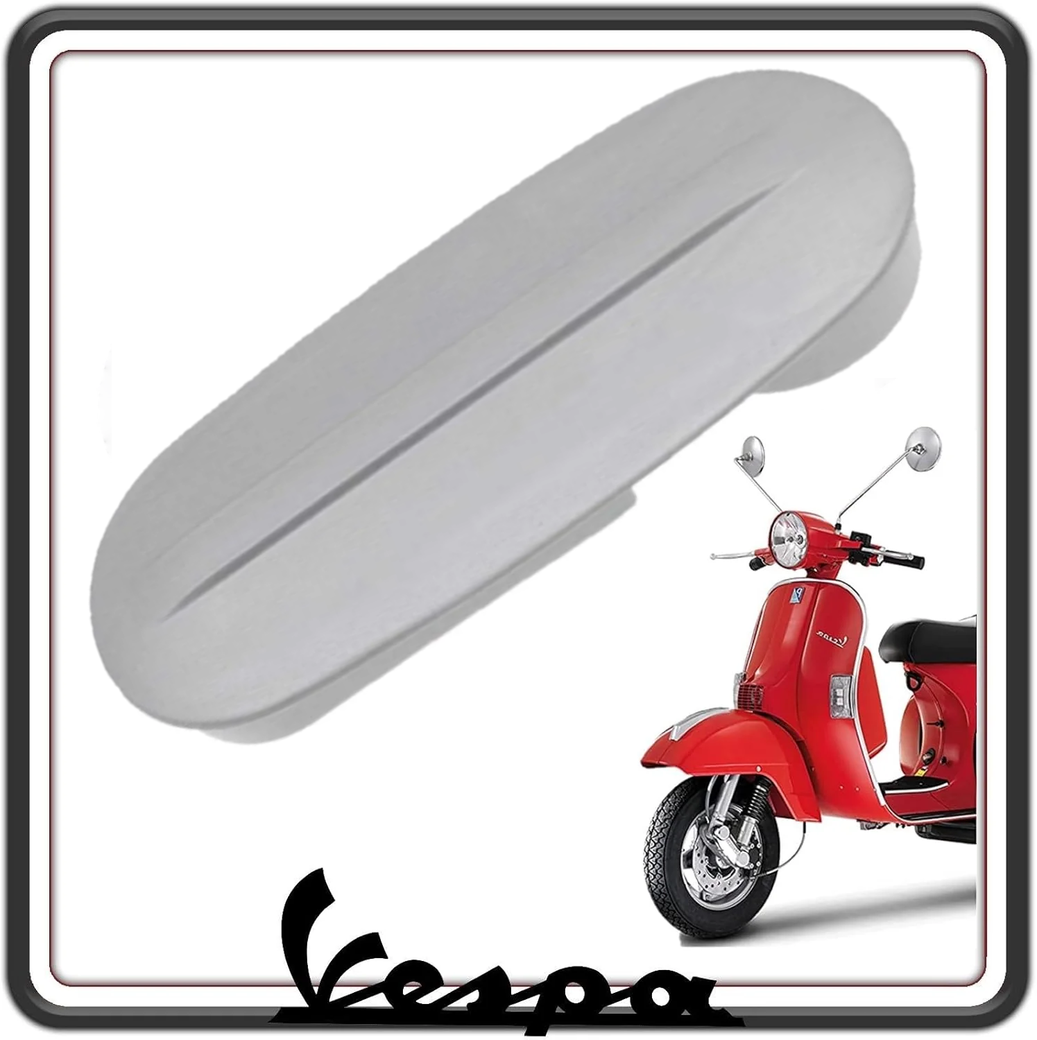 COPRIFORCELLA COPERCHIO MOLLEGGIO COPRIMOLLEGGIO COPRI FORCELLA GRIGIO IN PLASTICA COMPATIBILE CON PIAGGIO VESPA PX - VESPA ARCOBALENO.