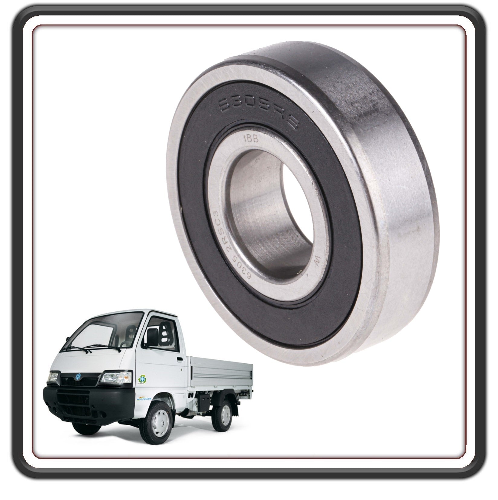CUSCINETTO MOZZO ANTERIORE PER PIAGGIO PORTER 1000 - PORTER 1300 16V MOTORE DAIHATSU FINO AL 2009 - PORTER 1200 1400 DIESEL MOTORE LOMBARDINI FINO AL 2005 - PORTER MAXXI - PIAGGIO QUARGO DIESEL