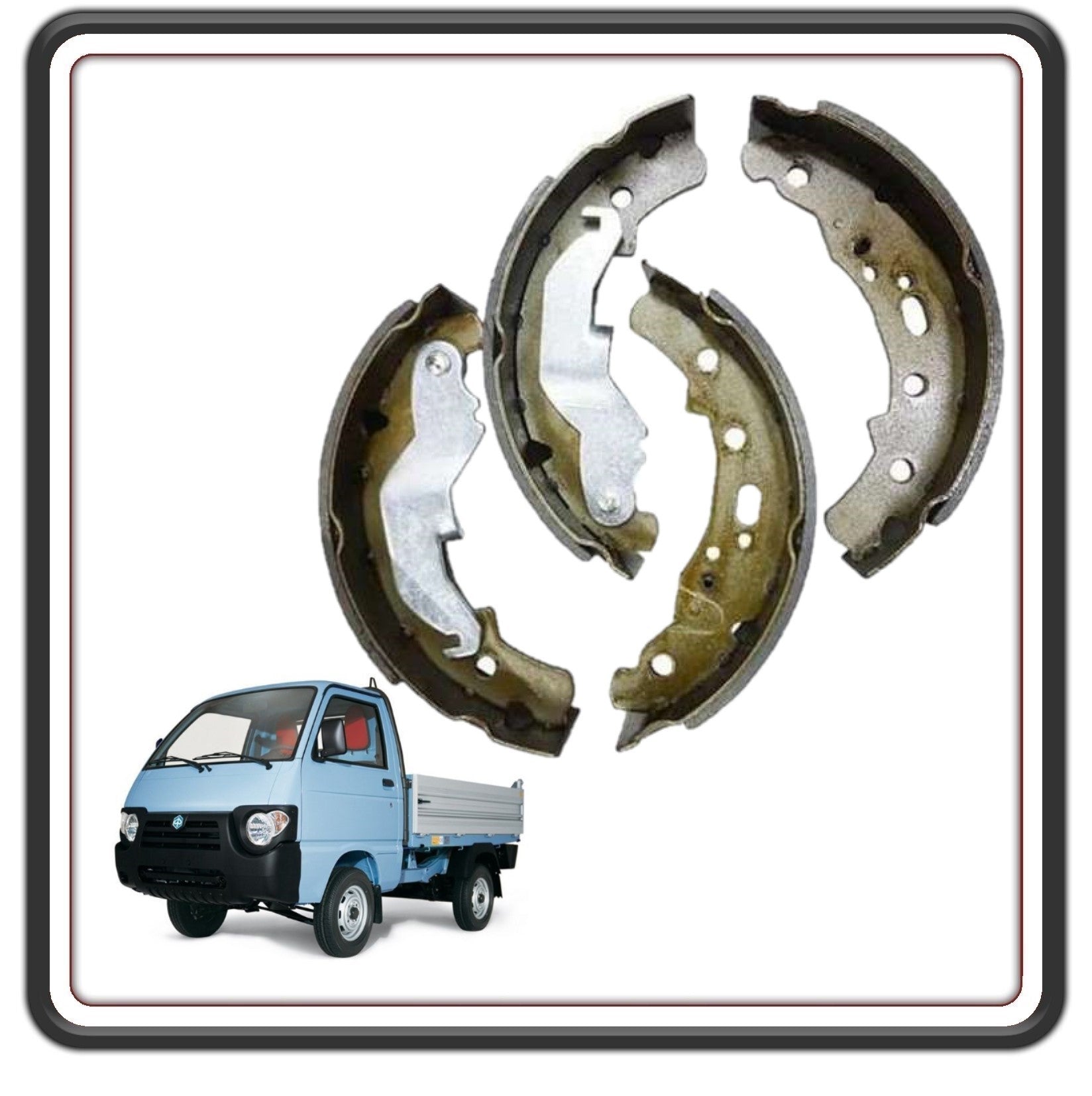 KIT GANASCE CEPPI FRENO FRENI POSTERIORI PER PIAGGIO QUARGO DIESEL TUTTI I MODELLI - PIAGGIO APE POKER BENZINA E DIESEL