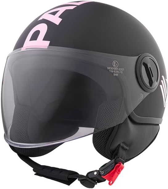 BHR - CASCO DEMI JET 835 SPECIAL PALERMO MATT BLACK