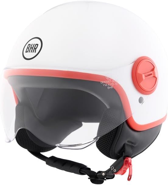 BHR - CASCO DEMI JET 835 SPECIAL WHITE RED
