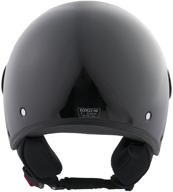 BHR - CASCO DEMI JET 833 NERO METALLIZZATO
