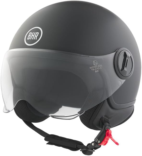 BHR - CASCO DEMI JET 835 SPECIAL NERO OPACO