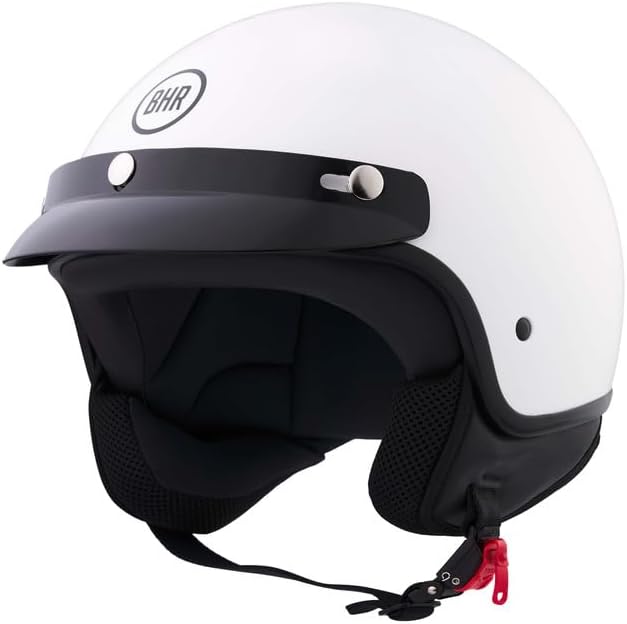 BHR - CASCO DEMI JET 839 3 BOTTONI BIANCO
