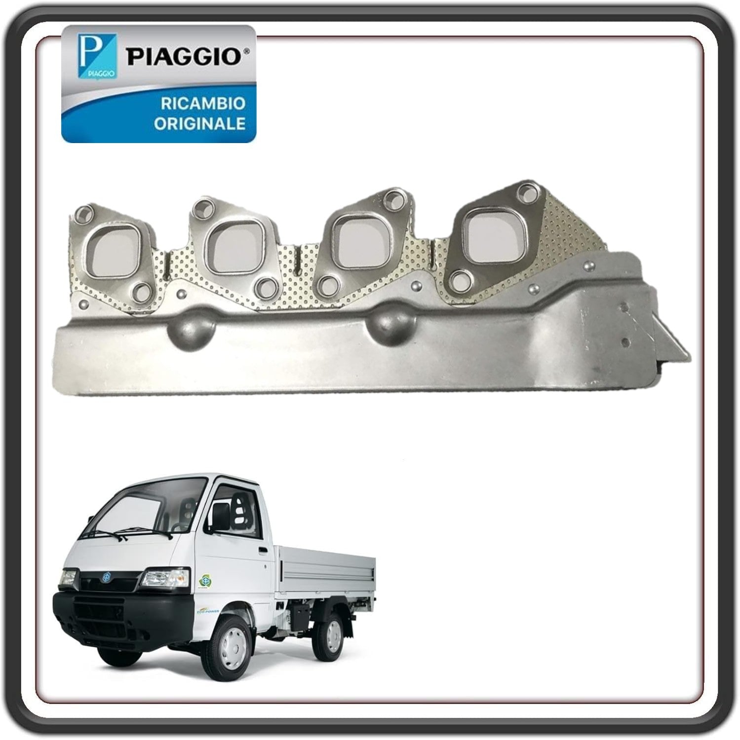 GUARNIZIONE MARMITTA PORTER 1300 16V MOTORE DAIHATSU FINO AL 2009 ORIGINALE PIAGGIO 1717387501000