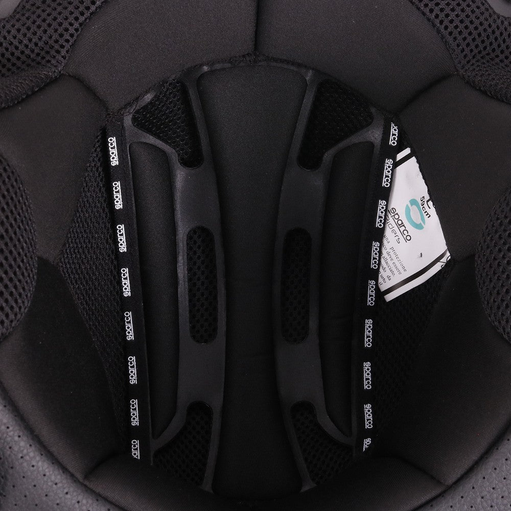 SPARCO RIDERS - CASCO DEMI JET SP601 BIANCO E BLU OPACO