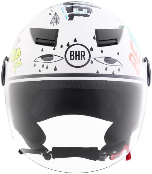 BHR - CASCO DEMI JET 841 CHILD BAMBINO/BAMBINA WONDERLUST WHITE GREEN