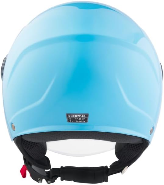 BHR - CASCO DEMI JET 838 CHILDREN BAMBINO/BAMBINA AZZURRO
