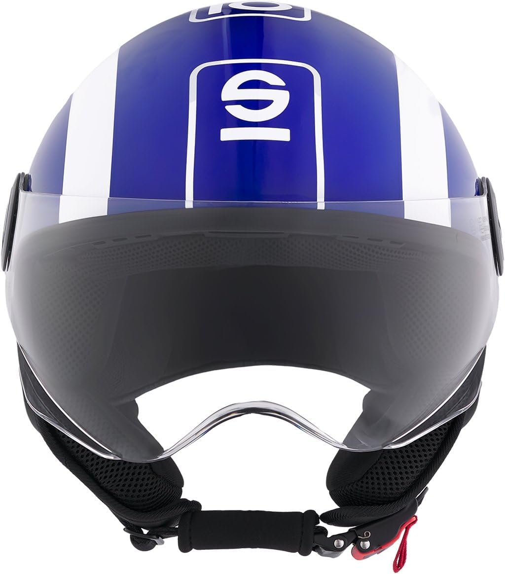 SPARCO RIDERS - CASCO DEMI JET SP601 BLU E BIANCO