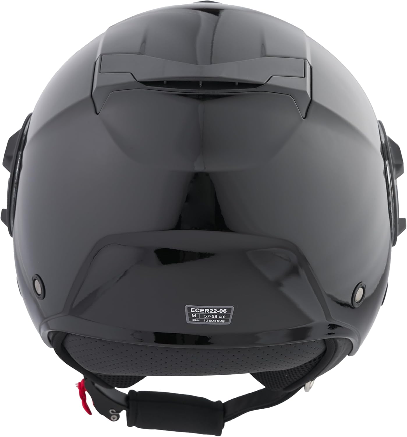 BHR - CASCO JET 830 FLASH NERO METALLIZZATO - DOPPIA VISIERA