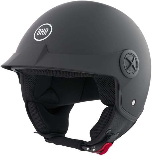 BHR - CASCO DEMI JET 833 PEAK NERO OPACO