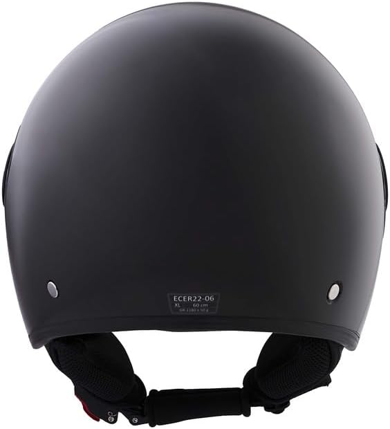 BHR - CASCO DEMI JET 840 DUAL SHIELD NERO METALLIZZATO