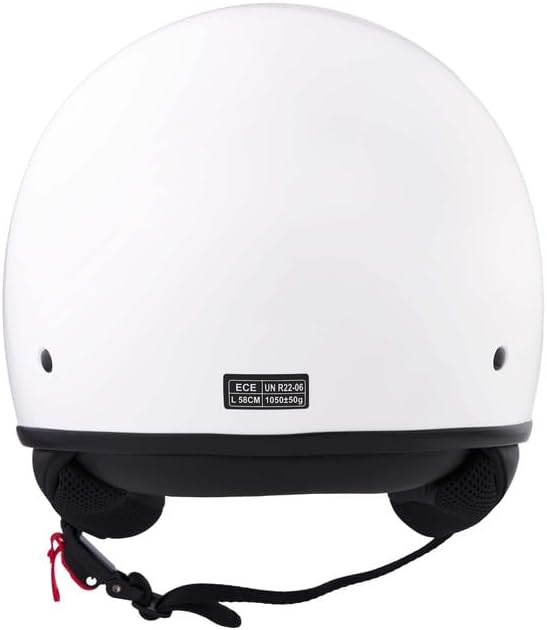 BHR - CASCO DEMI JET 839 3 BOTTONI BIANCO