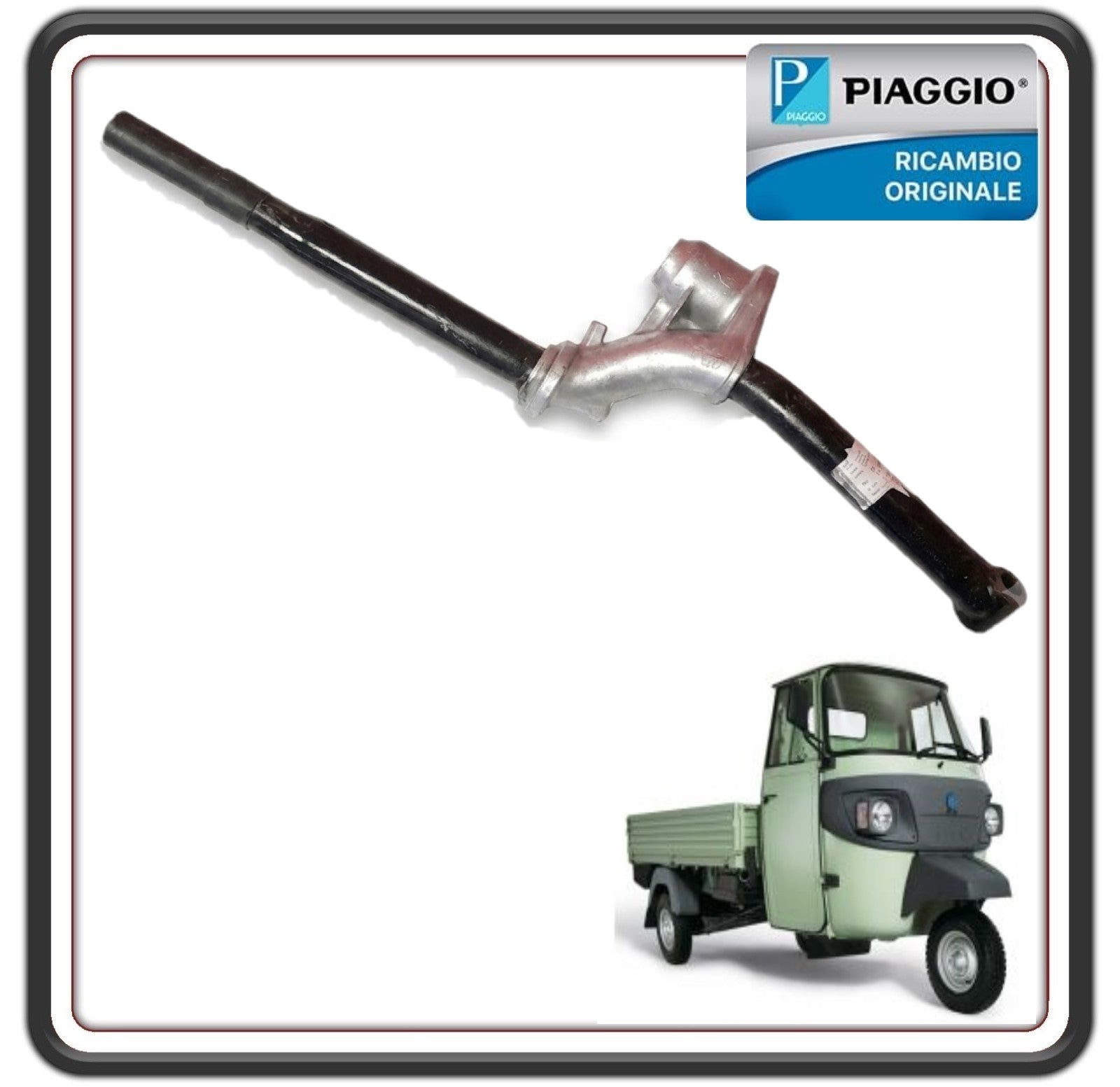 ALBERO STERZO FORCELLA COMPLETA PER PIAGGIO APE MP 601 DAL 2006 AL 2013 - PIAGGIO APE CLASSIC 400 DAL 2014 AL 2017 ORIGINALE PIAGGIO 661720