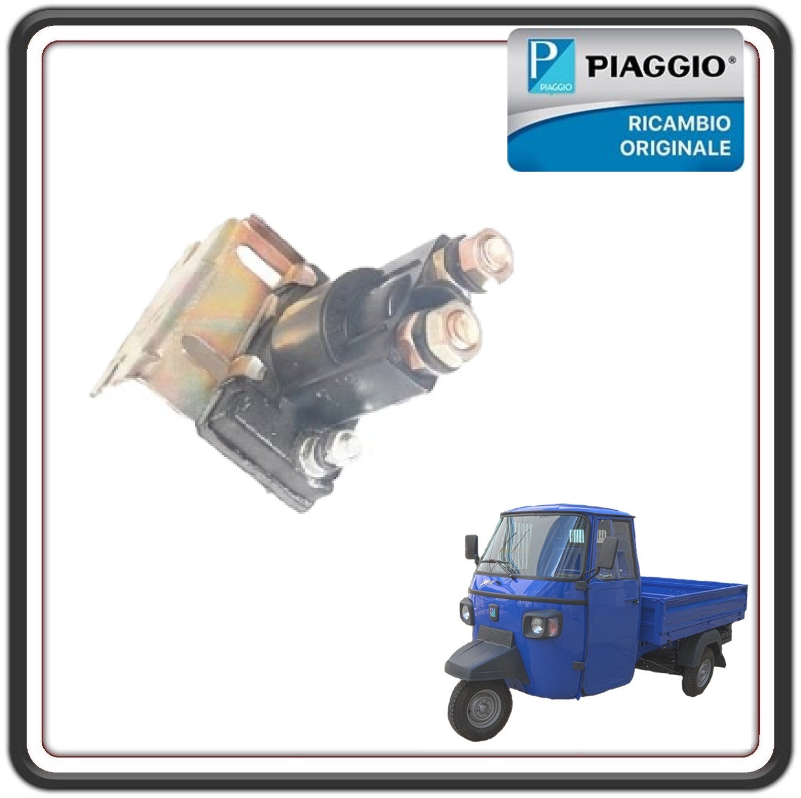 RELE' ACCENSIONE PER PIAGGIO APE CALESSINO BENZINA DAL 2013 AL 2023 - PIAGGIO APE CLASSIC E4 DAL 2014 AL 2017 - PIAGGIO APE MP 601 CLASSIC DAL 2006 AL 2013 ORIGINALE PIAGGIO 587671R