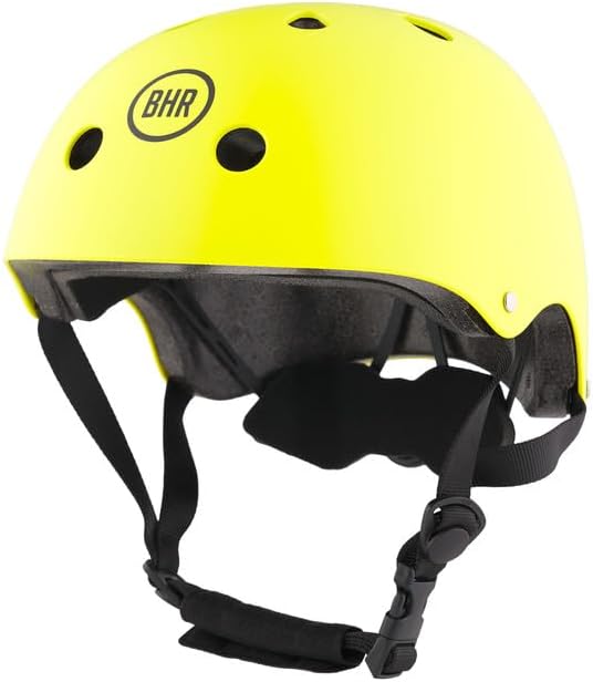 BHR - CASCO 837 URBAN PER MONOPATTINO - SCOOTER ELETTRICI - BICICLETTA - MTB - BMX - SKATEBOARD - PATTINAGGIO GIALLO OPACO