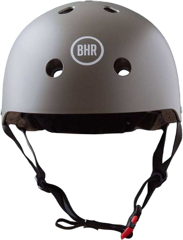 BHR - CASCO 817 SPORT PER MONOPATTINO - SCOOTER ELETTRICI - BICICLETTA - MTB - BMX - SKATEBOARD - PATTINAGGIO GRIGIO OPACO