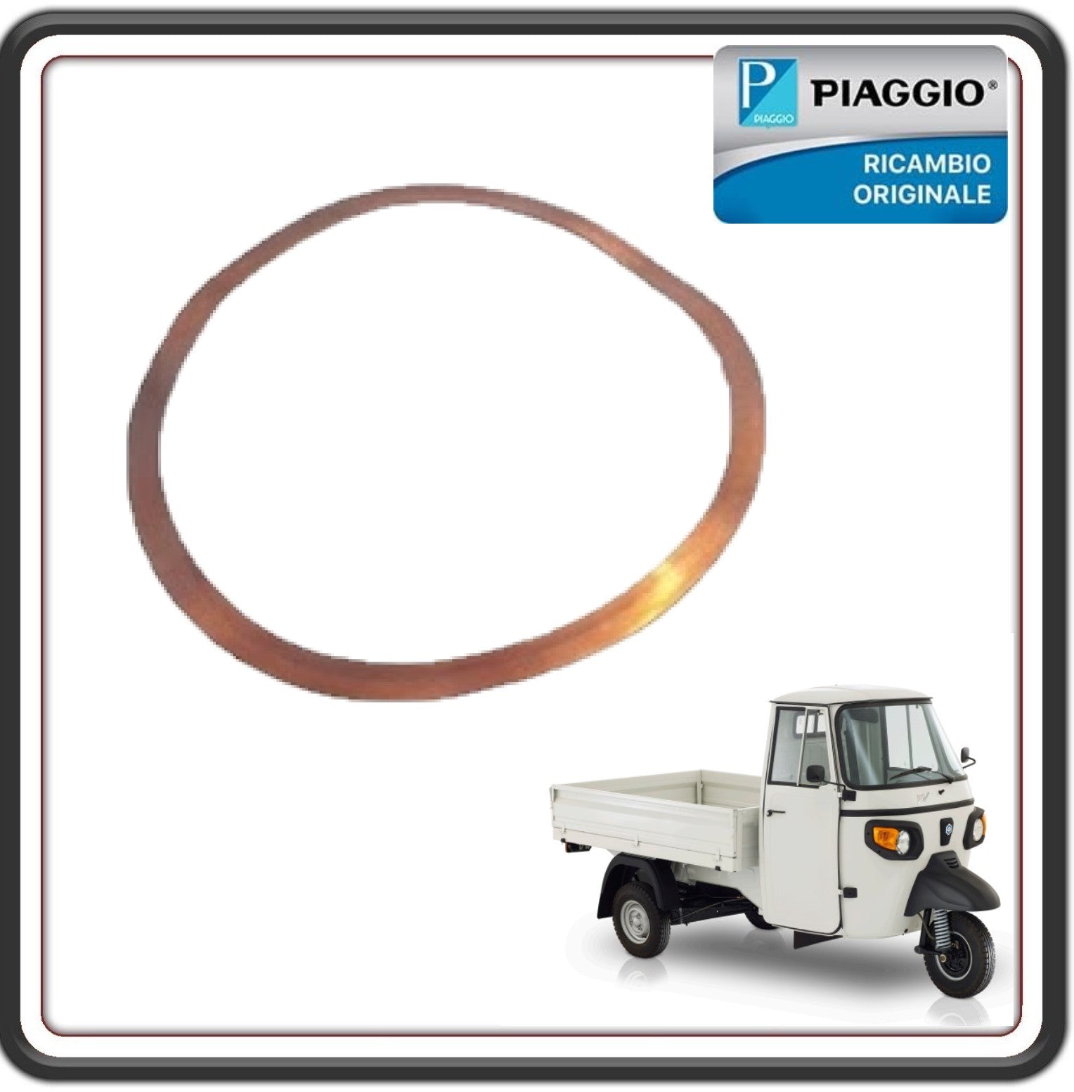 GUARNIZIONE TESTA PIAGGIO APE CLASSIC 400 E4 DAL 2017 AL 2023 - PIAGGIO APE CLASSIC 400 VAN DAL 2017 AL 2021 ORIGINALE PIAGGIO E43536108