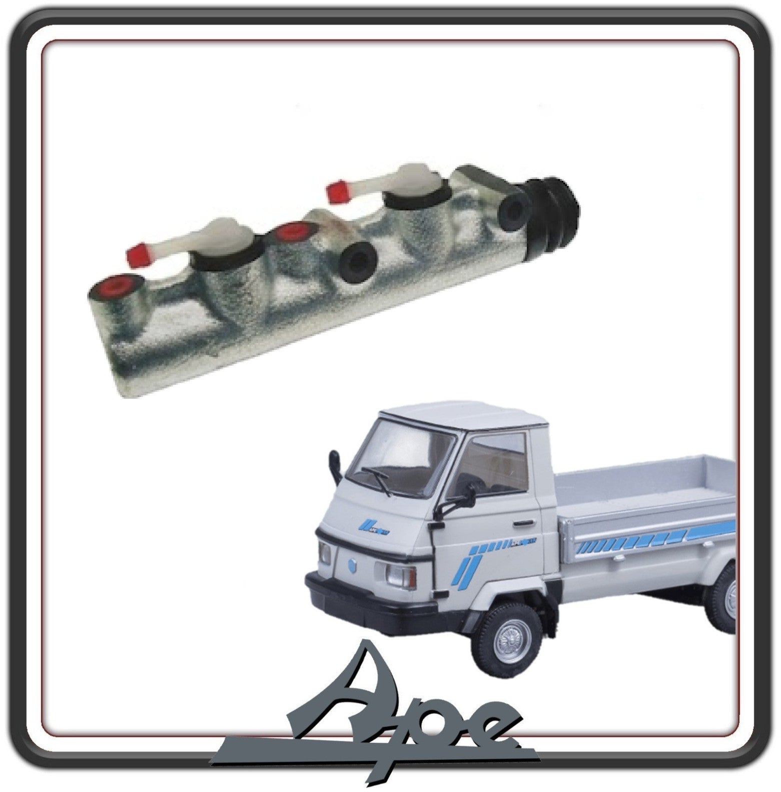 POMPA FRENO COMPLETA COMPATIBILE PER PIAGGIO APE POKER BENZINA E DIESEL