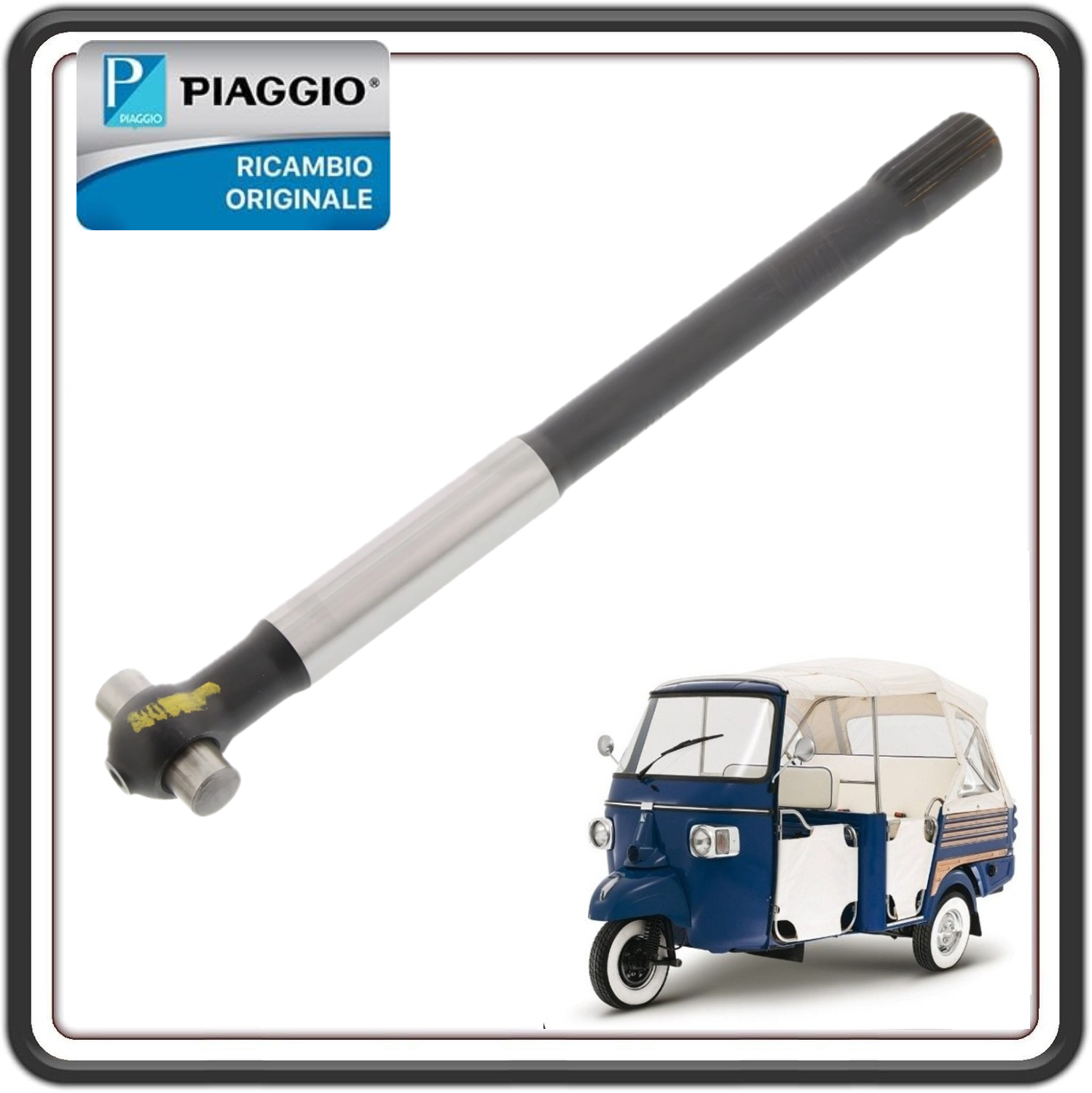 SEMIASSE DESTRO COMPLETO PER PIAGGIO APE CALESSINO 420 DIESEL MOTORE LOMBARDINI ORIGINALE PIAGGIO 587685