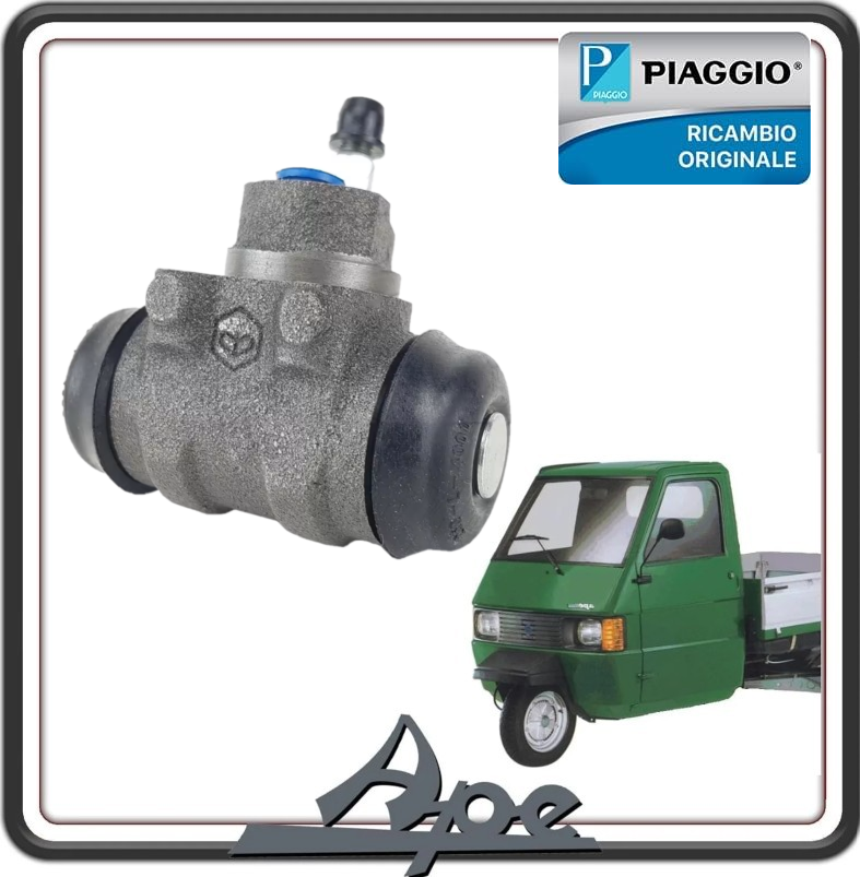 CILINDRETTO FRENO POSTERIORE PER PIAGGIO APE 703 BENZINA E DIESEL - APE 602 - APE CAR - MAX DIESEL - APE POKER BENZINA E DIESEL ORIGINALE PIAGGIO 2451932