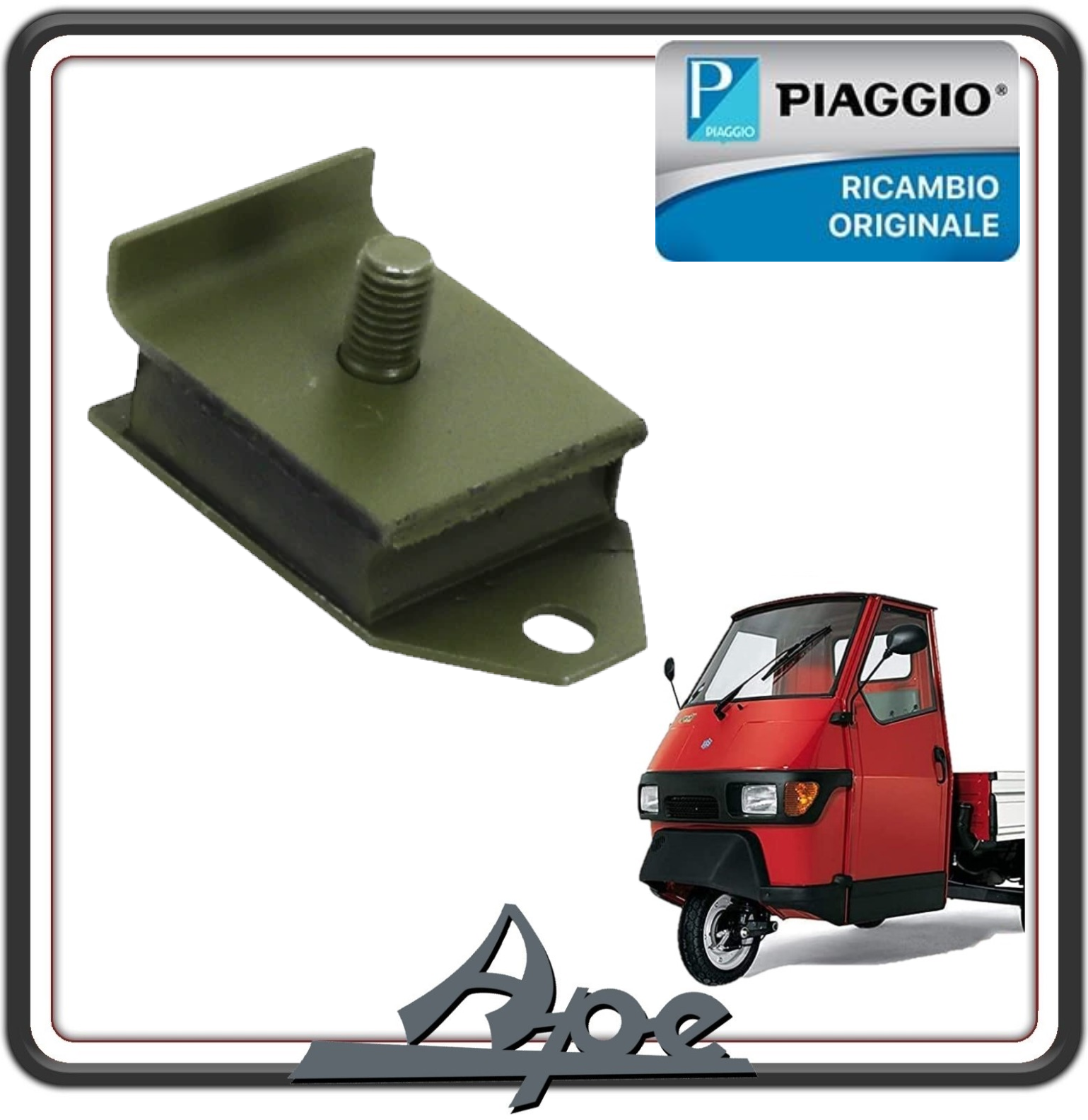 SUPPORTO ELASTICO MOTORE PER PIAGGIO APE 50 TUTTE LE VERSIONI ORIGINALE PIAGGIO 127350