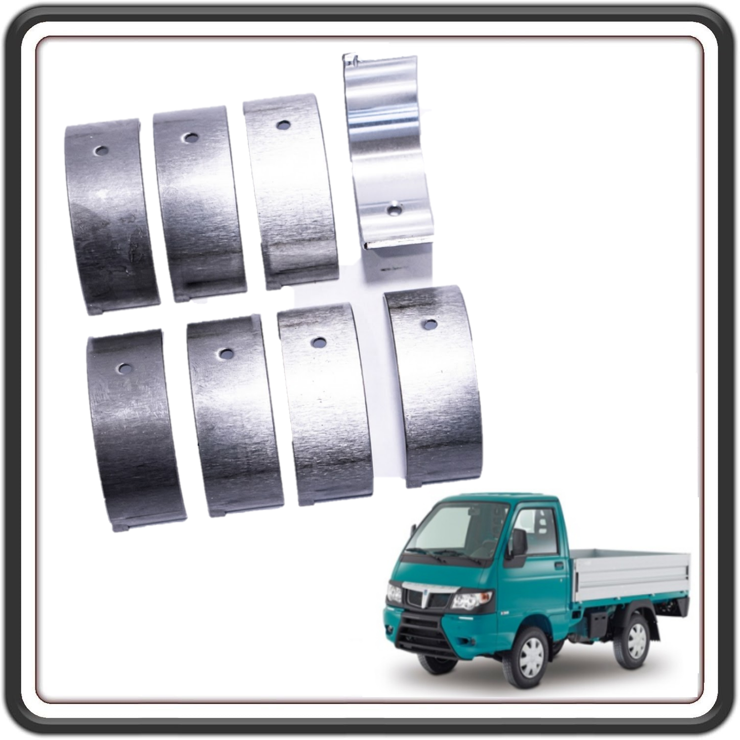 KIT SERIE BRONZINE BIELLA CON MAGGIORAZIONE 0,25 MM COMPATIBILE PER PIAGGIO PORTER MULTITECH DAL 2010 AL 2015 - PIAGGIO PORTER MAXXI MULTITECH DAL 2010 AL 2015