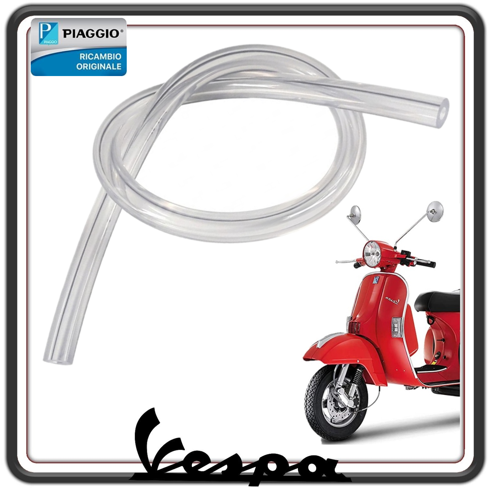 TUBO MISCELATORE SERBATOIO OLIO PER PIAGGIO APE 50 DAL 1998 AL 2008 - PIAGGIO VESPA PX 125 DAL 1981 AL 2017 - VESPA PX 150 DAL 2011 AL 2017 ORIGINALE PIAGGIO CM002311
