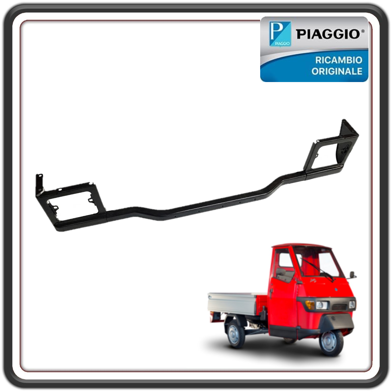 PARAURTI POSTERIORE PER PIAGGIO APE 50 2T DAL 2018 AL 2021 ORIGINALE PIAGGIO 1E0030526