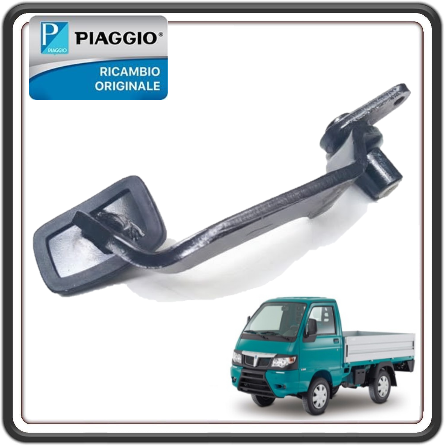 PEDALE FRENO PER PIAGGIO PORTER MULTITECH BENZINA DAL 2010 AL 2020 ORIGINALE PIAGGIO B000468