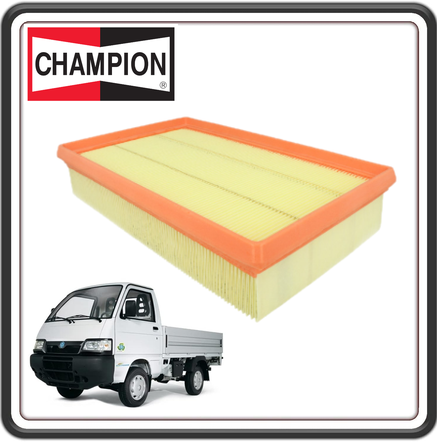 FILTRO ARIA CHAMPION COMPATIBILE PER PER PIAGGIO PORTER 1300 16V FINO AL 2009 MOTORE DAIHATSU - PIAGGIO PORTER 1200 1400 DIESEL