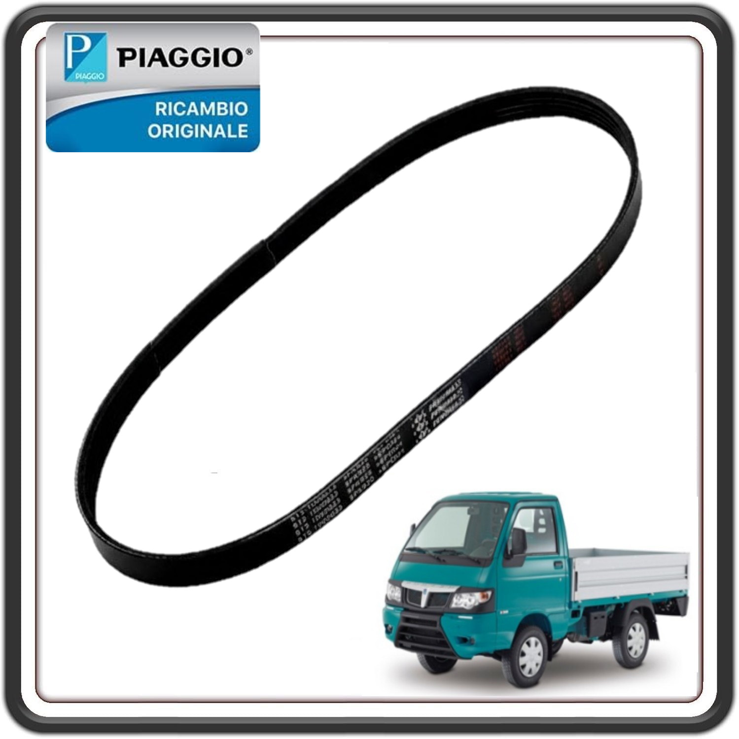 CINGHIA COMPRESSORE AC PIAGGIO PORTER MULTITECH E6 DAL 2015 AL 2020 ORIGINALE PIAGGIO 1A003247
