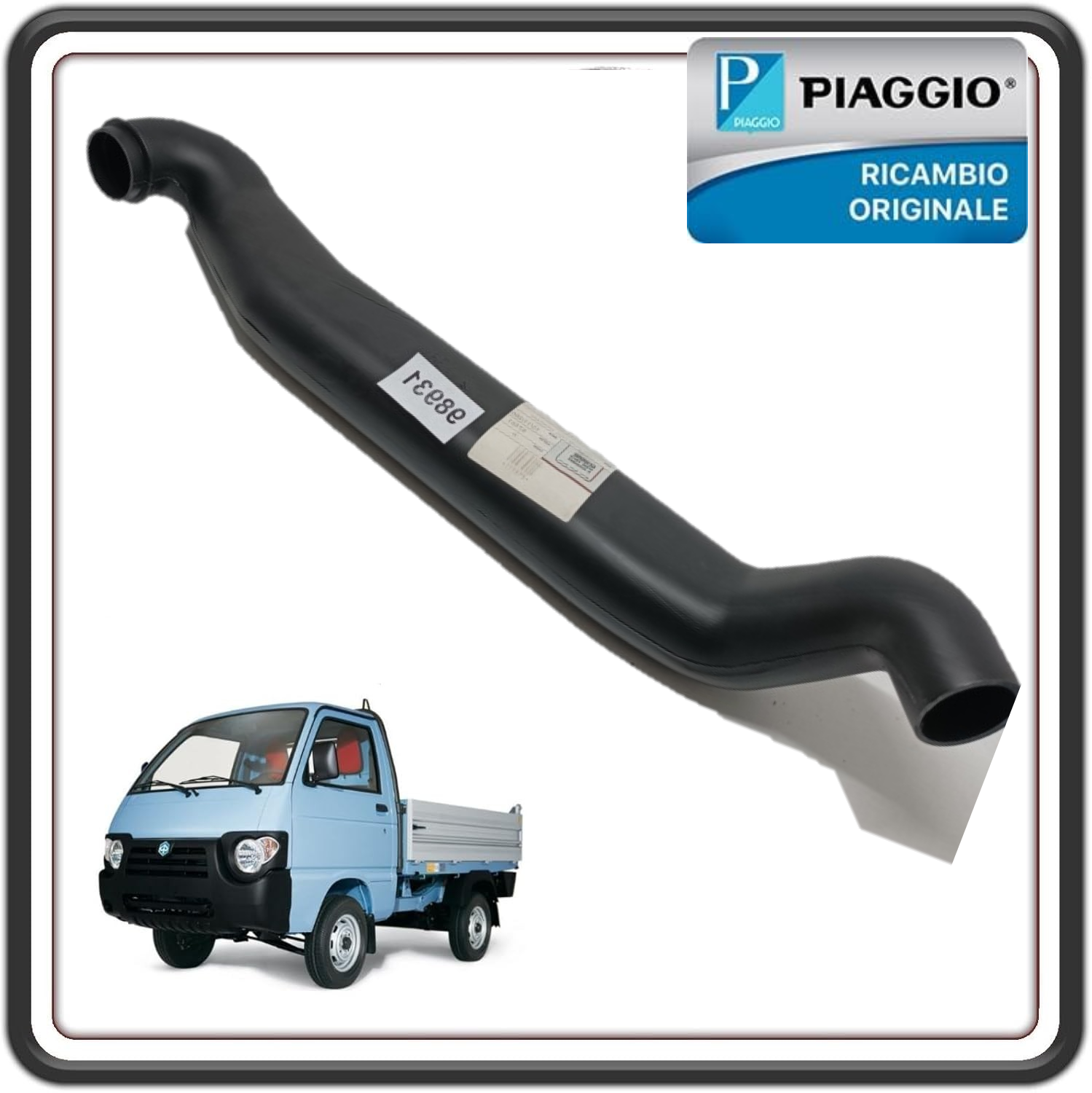 TUBO ASPIRAZIONE FILTRO ARIA PER PIAGGIO QUARGO TUTTI I MODELLI ORIGINALE PIAGGIO 613715