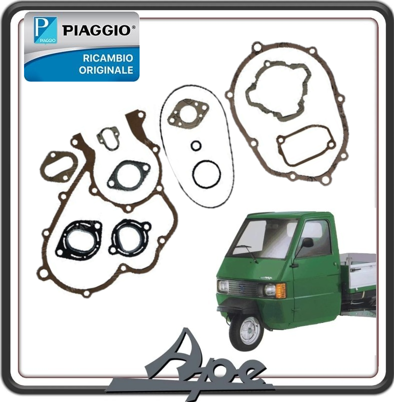 KIT SERIE GUARNIZIONI MOTORE COMPLETO PER PIAGGIO APE TM 703 - APE 602 ORIGINALE PIAGGIO 154609
