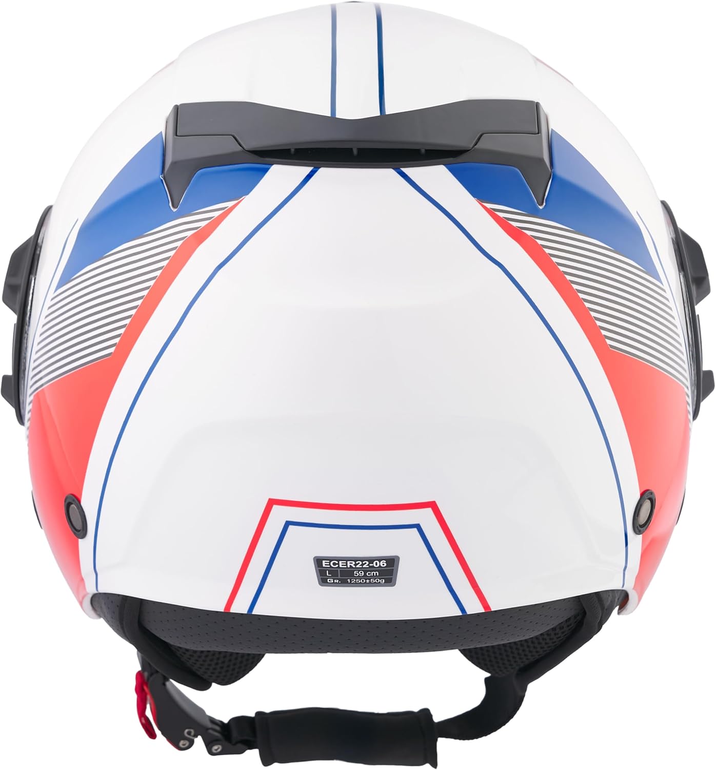 BHR - CASCO JET 830 FLASH COOL WHITE - DOPPIA VISIERA