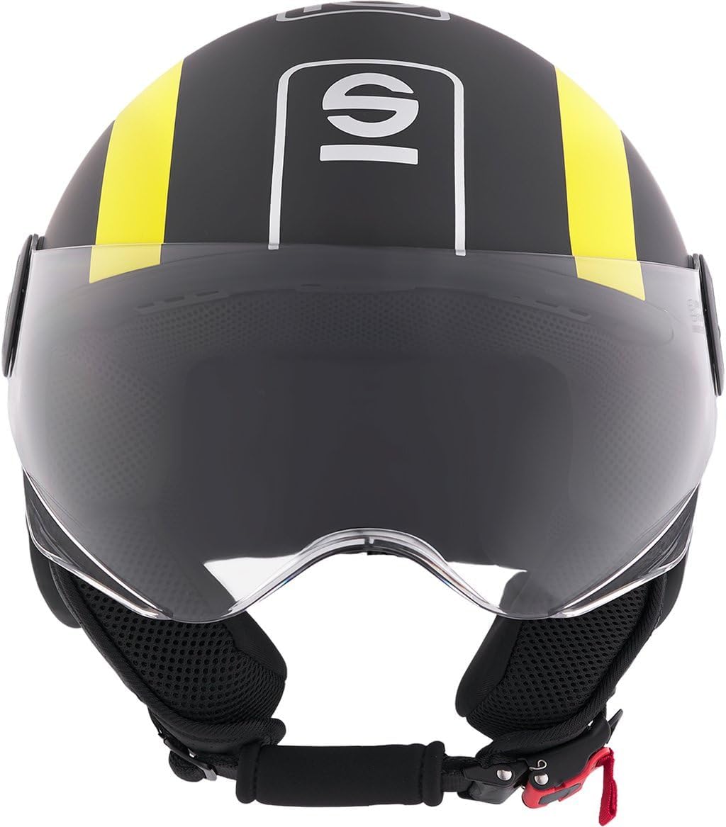 SPARCO RIDERS - CASCO DEMI JET SP601 NERO E GIALLO