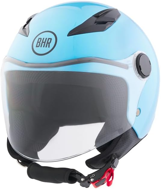 BHR - CASCO DEMI JET 838 CHILDREN BAMBINO/BAMBINA AZZURRO