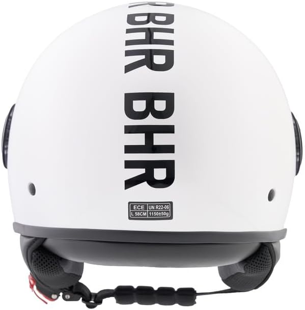 BHR - CASCO DEMI JET 835 SPECIAL BIANCO METALLICO
