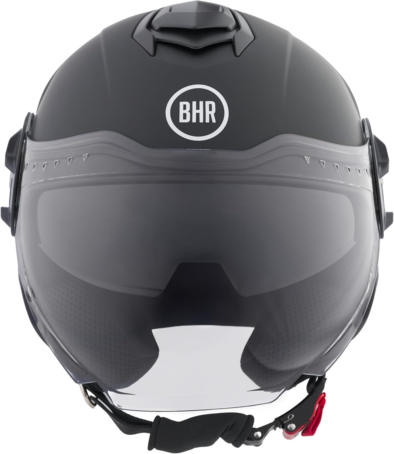 BHR - CASCO JET 830 FLASH NERO OPACO - DOPPIA VISIERA