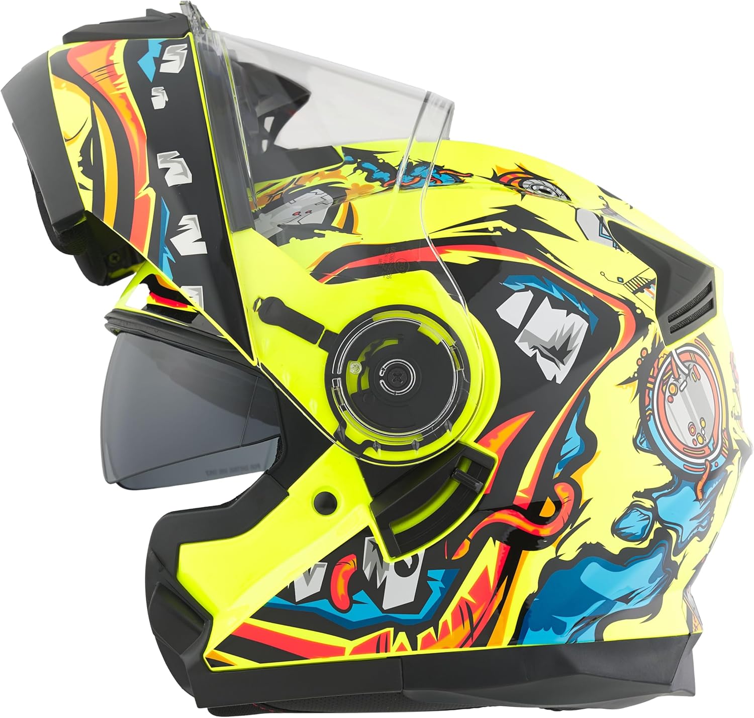 BHR - CASCO MODULARE 836 FLIP UP ZOMBIE YELLOW