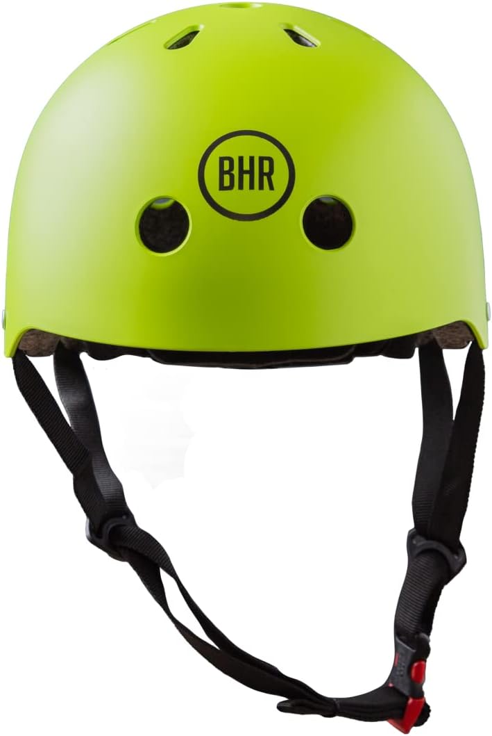 BHR - CASCO 817 SPORT PER MONOPATTINO - SCOOTER ELETTRICI - BICICLETTA - MTB - BMX - SKATEBOARD - PATTINAGGIO LIME OPACO