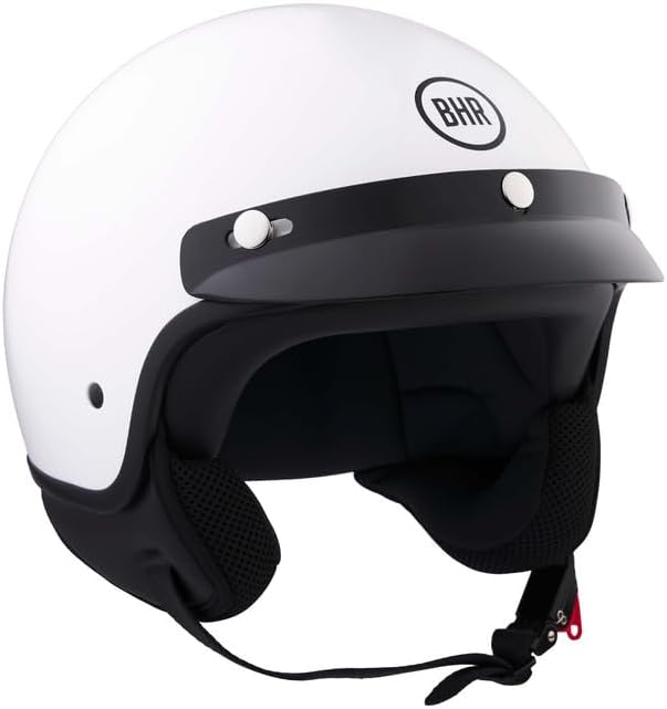 BHR - CASCO DEMI JET 839 3 BOTTONI BIANCO