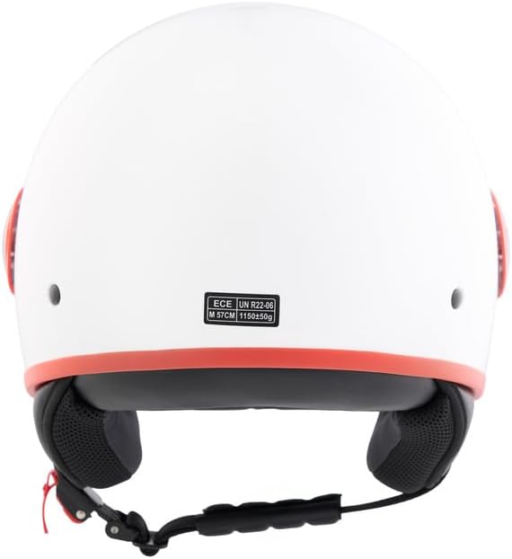 BHR - CASCO DEMI JET 835 SPECIAL WHITE RED