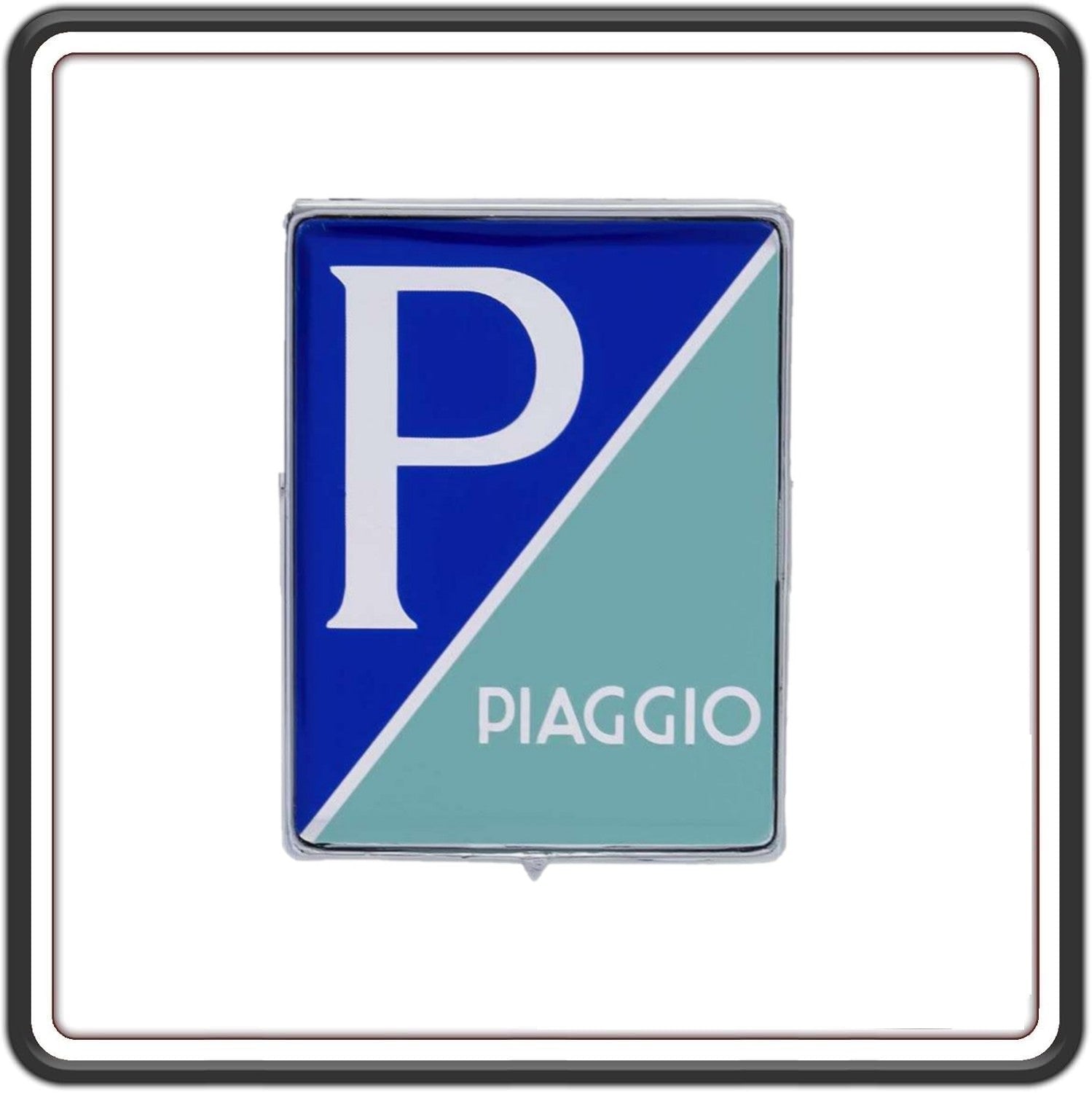 SCUDETTO STEMMA LOGO FREGIO ANTERIORE AD INCASTRO PER PIAGGIO VESPA SPRINT - VESPA PX - VESPA PRIMAVERA - VESPA ET4 - VESPA LX - VESPA GTS - GTV - GRANTURISMO - PIAGGIO PORTER - APE CALESSINO ORIGINALE PIAGGIO 576464
