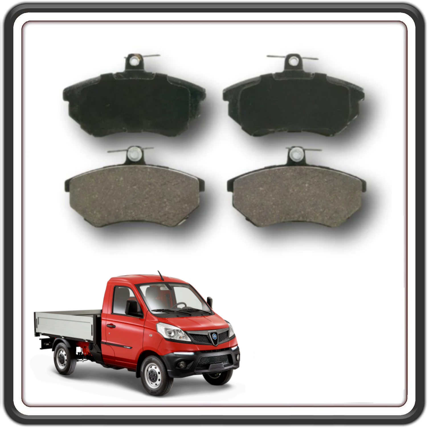 KIT PASTICCHE PASTIGLIE FRENO COMPATIBILI CON PIAGGIO PORTER NP6