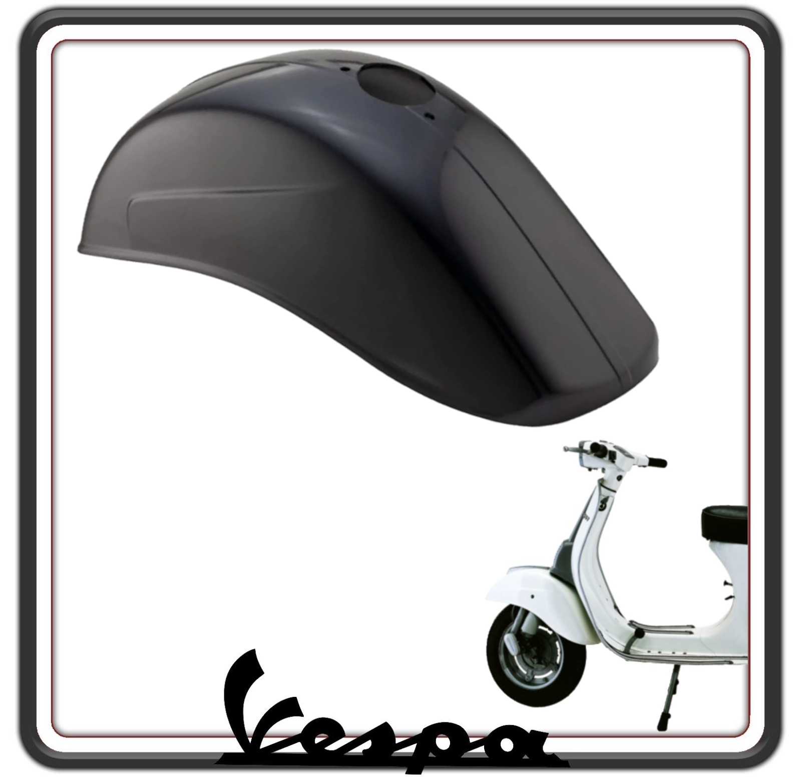 PARAFANGO ANTERIORE GREZZO PER VESPA 50 - VESPA 50 SPECIAL - VESPA 125 PRIMAVERA - VESPA 125 ET3.
