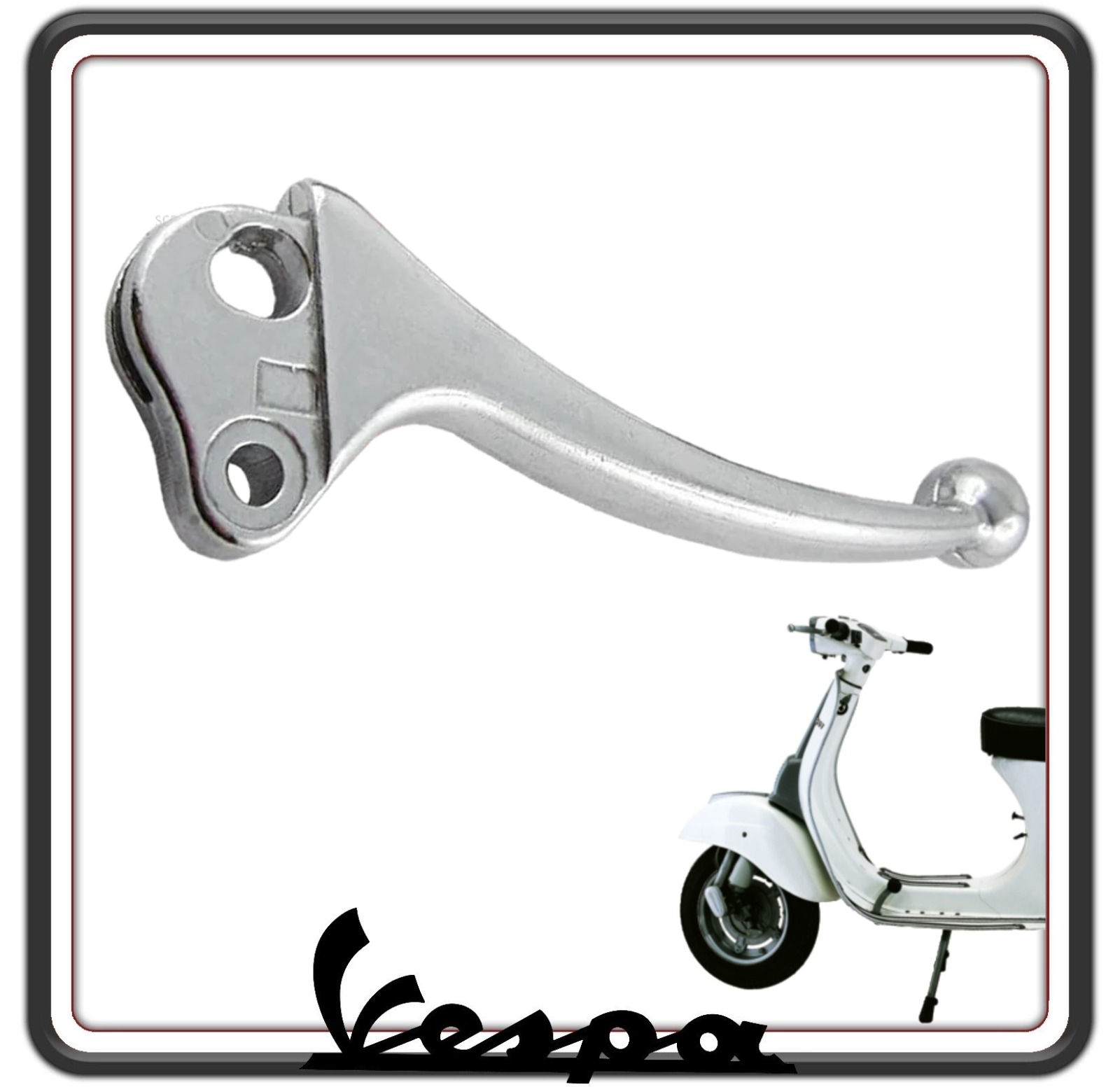 LEVA FRENO O FRIZIONE CROMATA COMPATIBILE PER VESPA 50 SPECIAL - VESPA 125 PRIMAVERA - ET3 PRIMAVERA.