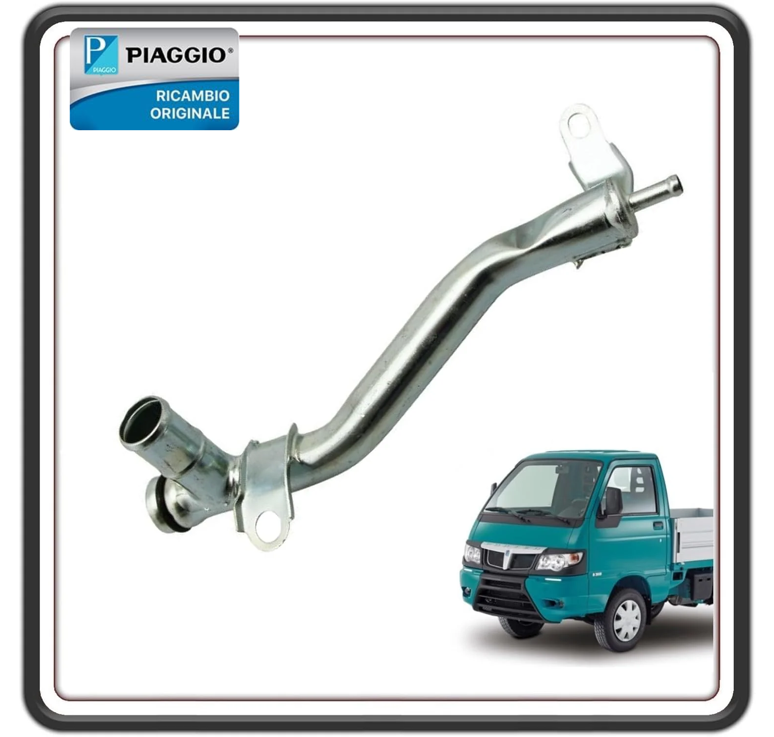 TUBO ACQUA POSTERIORE POMPA ACQUA PER PIAGGIO PORTER MULTITECH DAL 2009 IN POI ORIGINALE PIAGGIO B010238